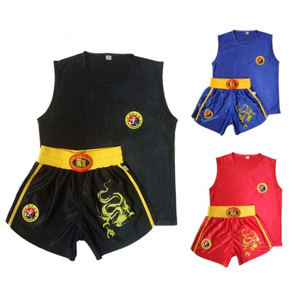 Unisex Boxing Uniform Sanda Suit Kongfu Uniform Wushu Clothing Martial Arts Performance Costume for Children Adult Badiee Stylez