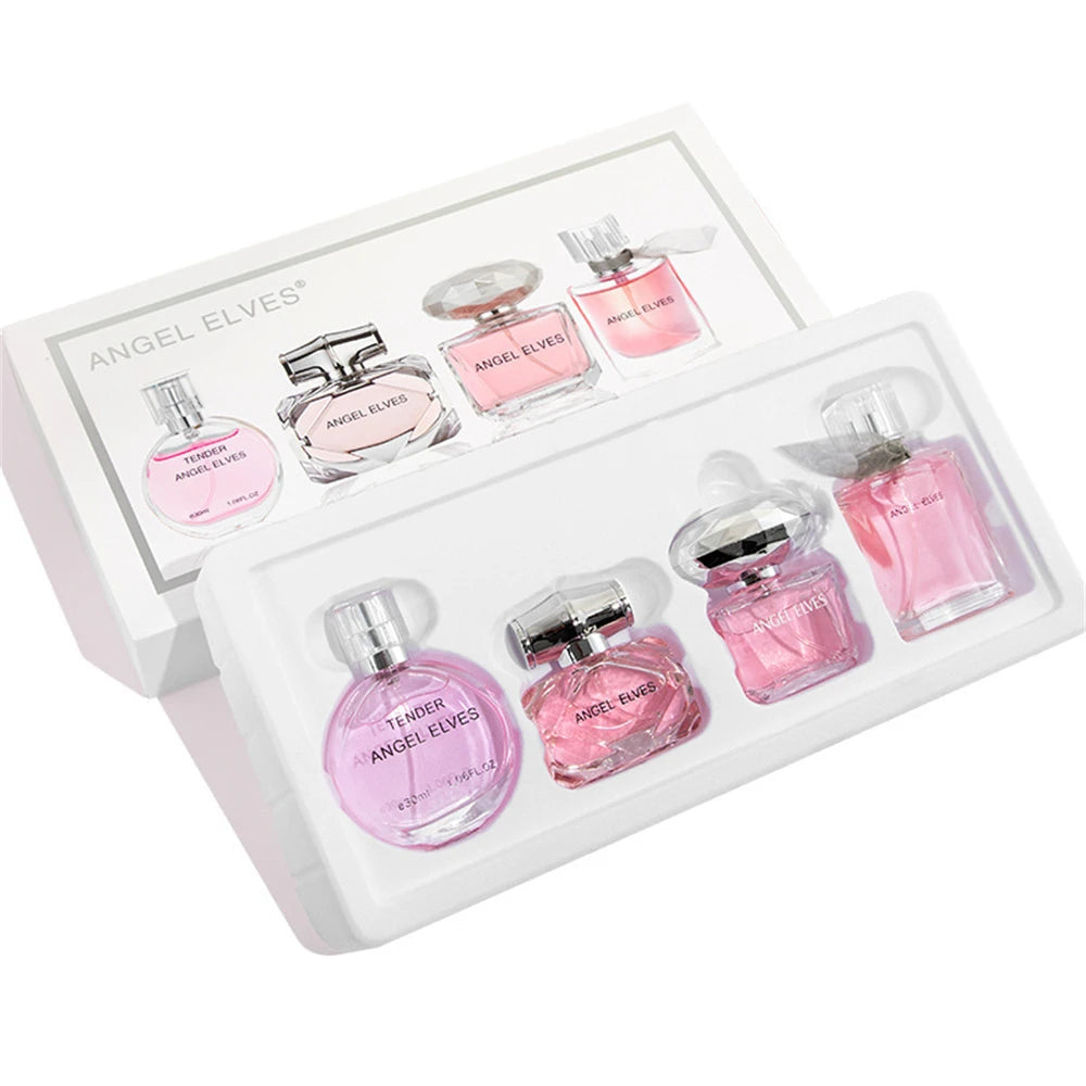 Gift Box 4Pcs Set Perfume Women 120ml Club De Nuit Perfumes De Mujer Lasting Fragrance Parfum Femme Floral Fruity Scent Spray Badiee Stylez