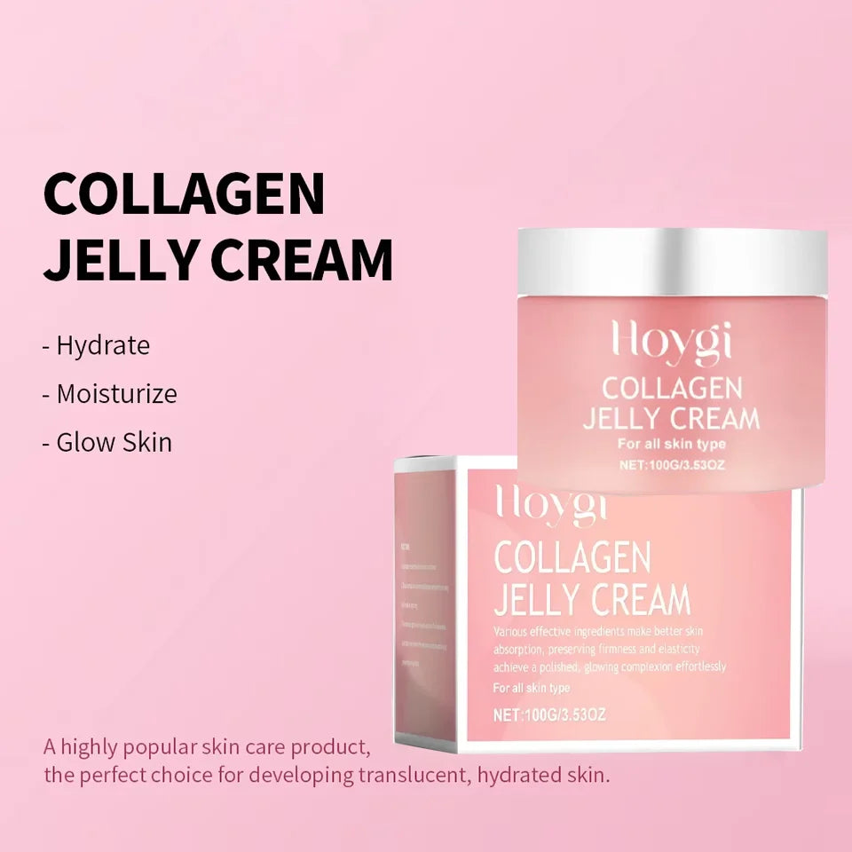 Collagen Jelly Cream Niacinamide Tightening Soothing Moisturizing Anti-Aging Firmness Hydration Skincare 100ml Face Gel