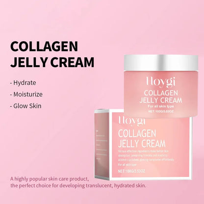 Collagen Jelly Cream Niacinamide Tightening Soothing Moisturizing Anti-Aging Firmness Hydration Skincare 100ml Face Gel