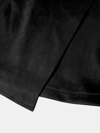 New Arrival 2025 Women's Autumn Winter Suede Irregular Skirt Solid Color High Waist Zipper Button Short Skirts For Woman