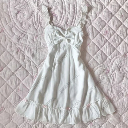 Y2K Dress Frock Hip Hop Grunge Goth Streetwear High street Pleated skirt Kawaii Unique Summer Cool Chic Dark style Jersey dress Bai