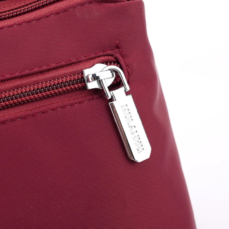 Waterproof Nylon Women Shoulder Bag Three Layers Handbag Ladies Crossbody Bags for Mother Girls Messenger Travel Daily Use Bags