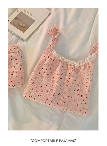 Summer Ins Sle Women's Cotton Spwear Sweet Strap ort Pants Home Clothes Sexy Cute Japanese Sle Pure Desire Home Clothes