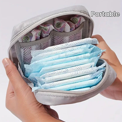 1pc Water-Resistant Feminine Product Pouch - Portable Period Kit Bag with Discreet Sanitary Napkin Storage, Menstrual Cup Pouch Badiee Stylez