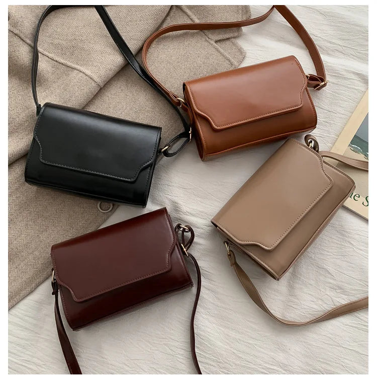 Mini Crossbody Bag for Women PU Leather Shoulder Bags Luxury Designer Handbag Fashion Female Messenger Small Square Pocket