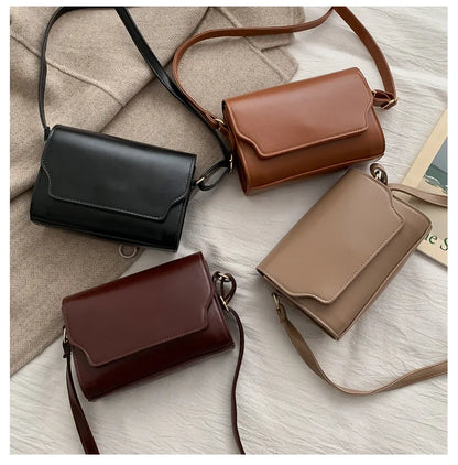 Mini Crossbody Bag for Women PU Leather Shoulder Bags Luxury Designer Handbag Fashion Female Messenger Small Square Pocket
