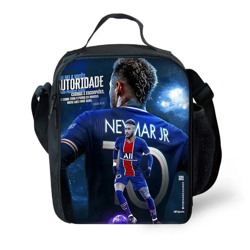 Game Football Child School Backpack with Lunch Bags ,Pencil Bags ,N-NeymarS School Bags for Boys Girls Best Gift CB-213HJJ06A6