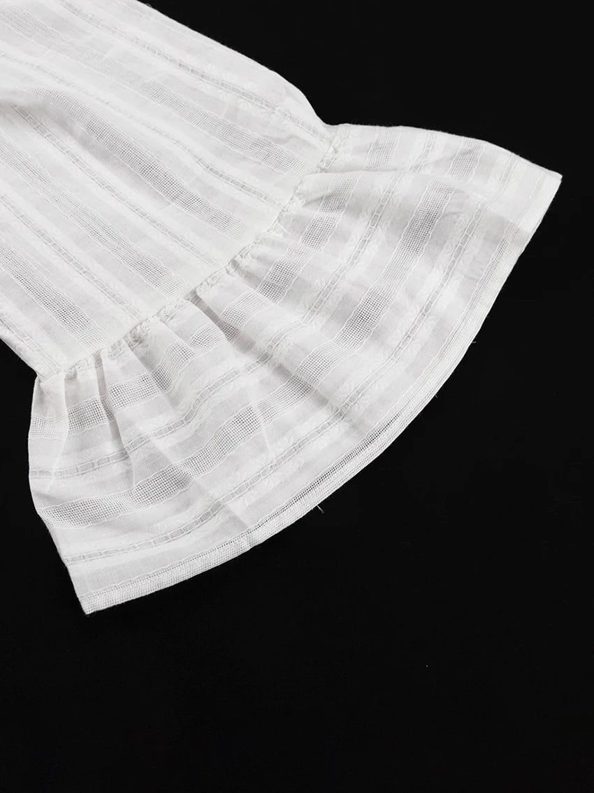 Marthaqiqiq Casual Women Nightgown 2 Piece Suit Long Sleeve Nightwear Turn-Down Collar Sleepwear Pants Loose Home Clothes Ladies