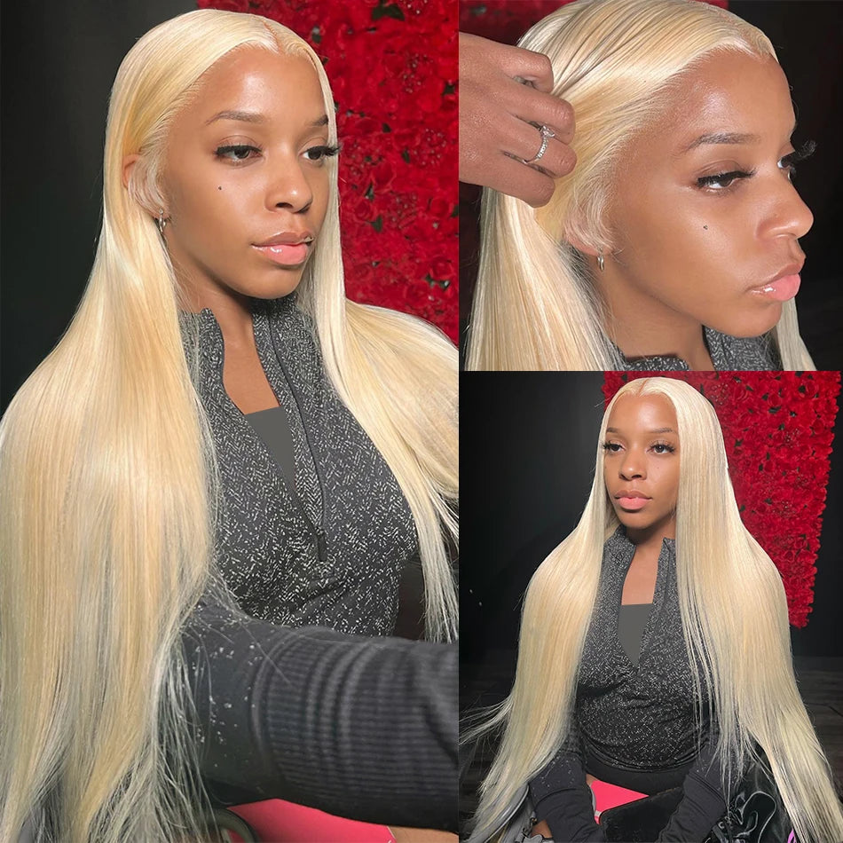 Wiggogo 613 Hd Lace Frontal Wig 13X4 13X6 Hd Lace Wig Blonde Lace Front Human Hair Wigs Straight Lace Front Wigs Human Hair