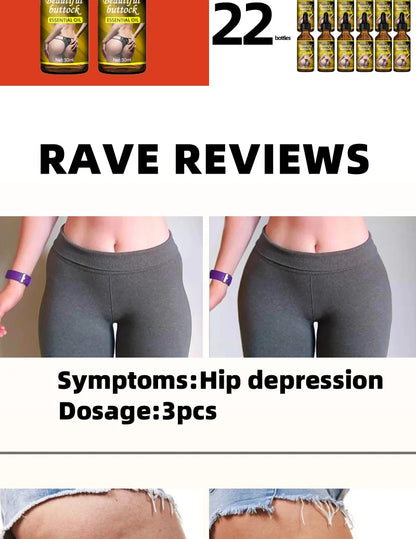 Sexy Hip Buttock Enlargement Hip Firm Essential Oil Cream Effective Hip Lift Up Butt Beauty Female Hips Tightening Massage Oils