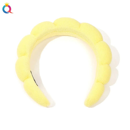 Wash Face Headbands For Women Puffy Sponge Hair Bands Cuff Waterproof Bands Absorbent Wristbands Girls Hair Accessories Set Badiee Stylez