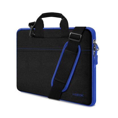 Laptop Shoulder Bag 15 15.6 16 Inch Compatible MacBook Pro 16 15.4 Inch,Spill-Resistant Handbag for Most 14"-16" Notebooks Black Blue