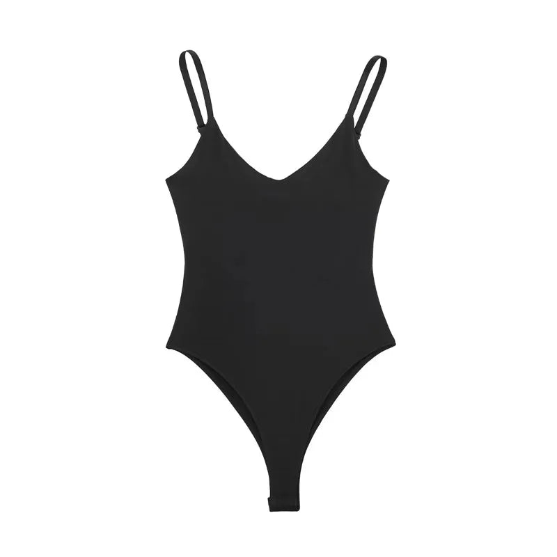 MUJER 2025 Black Woman Body Strappy Sleeveless Bodysuit Women Bodycon Backless Sexy bodysiuts Woman Lingerie Summer Overalls black