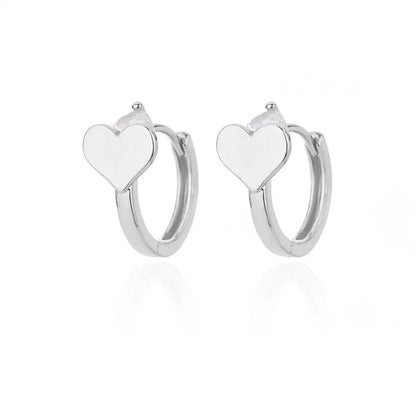 Hollow Heart Earrings for Women Stainless Steel Dangle Drop Earrings 2024 Trend Cubic Zirconia Wedding Couple Ear Jewelry aretes E3127P-5