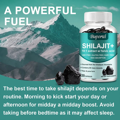 Shilajit - Brain, Focus, Memory and Immune Health, Reduce Fatigue and Improve Endurance