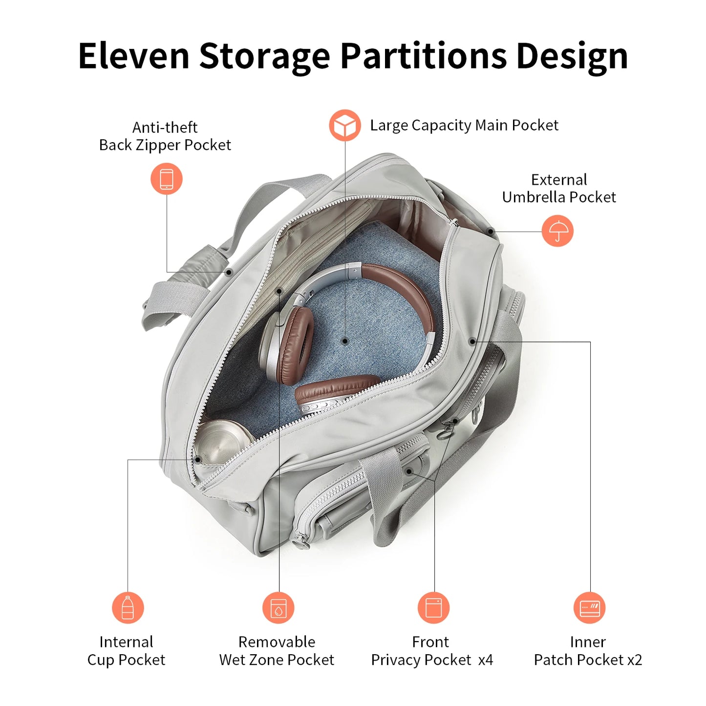 AJI Women Travel Bag Nylon Handheld Travel Bag Carry On Luggage Bag Large Capacity Weekender Gym Sport Holdall Overnight Bag