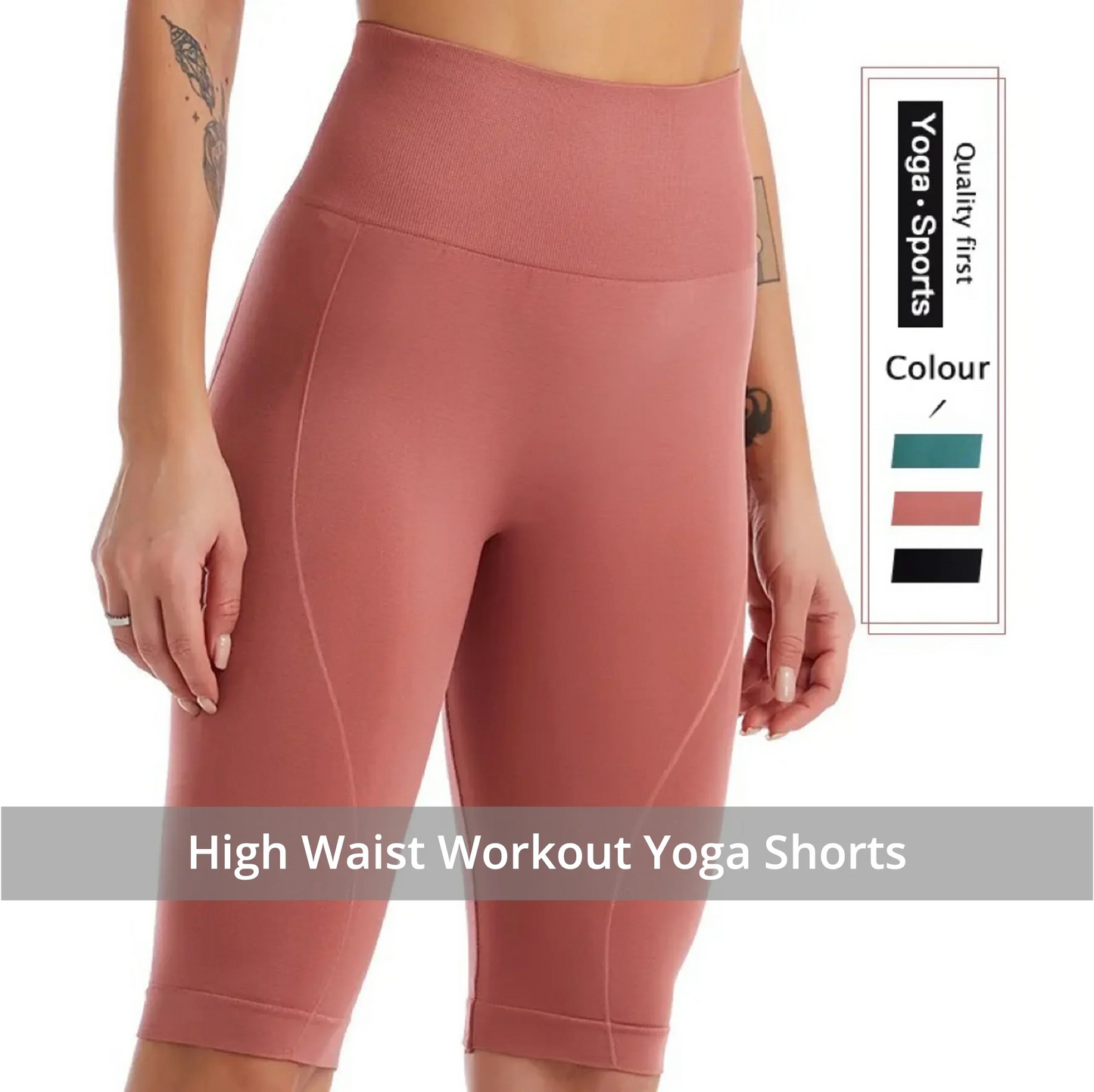 High Waist Sports Biker Shorts Women Naked Feeling Workout Push Up Leggings Tummy Control Yoga Running Fitness Gym Slim Pants