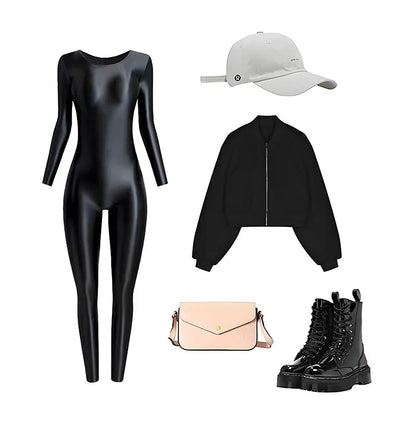 Sexy Women’s Bodycon Unitard Jumpsuit – Yoga, Dance, Gym & Winter Skiing, Seamless, Comfortable and Flexible Badiee Stylez