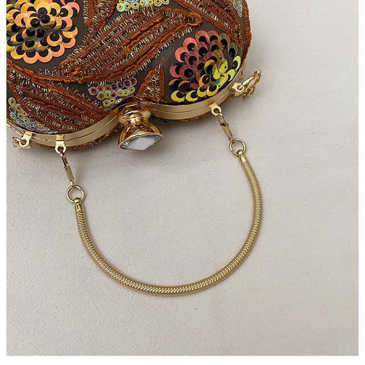 Luxury Gold Clutch Bags for Women 2025 Party Bags Evening Purse Designer Crossbody Bag New in Handbag Ladies hand bag sac femme