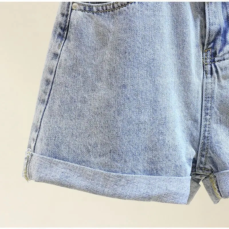 Women's Denim Shorts Summer 2024 New Loose Wide Leg Short Jeans Female Casual Clothes A-line Pants for Women
