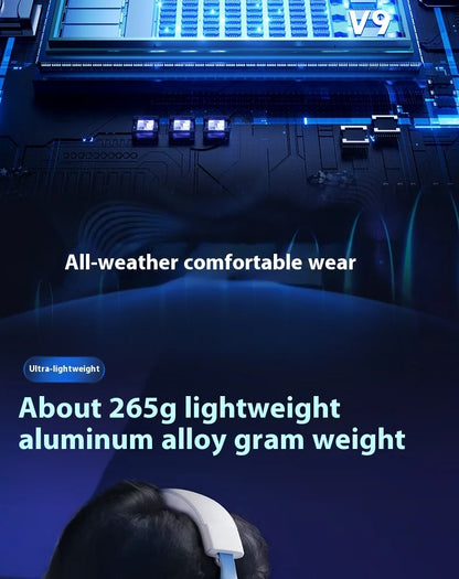 MCHOSE V9 pro Wireless Bluetooth Headset Low Delay Three Mode Microphone Noise Reduction Dynamic Sound for Office And Gaming Badiee Stylez