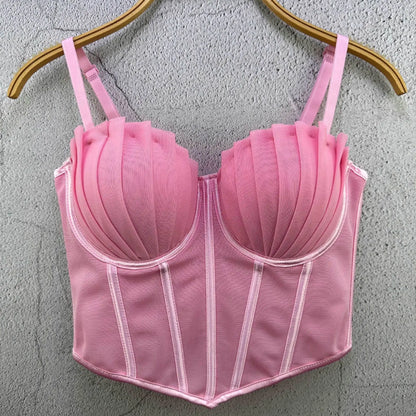 Y2k Top Women Clothing Sexy Tops Camis Tees Fashion Clothes Corset Streetwear Party Club Underwear Bustiers Slimming Lingerie A-pink