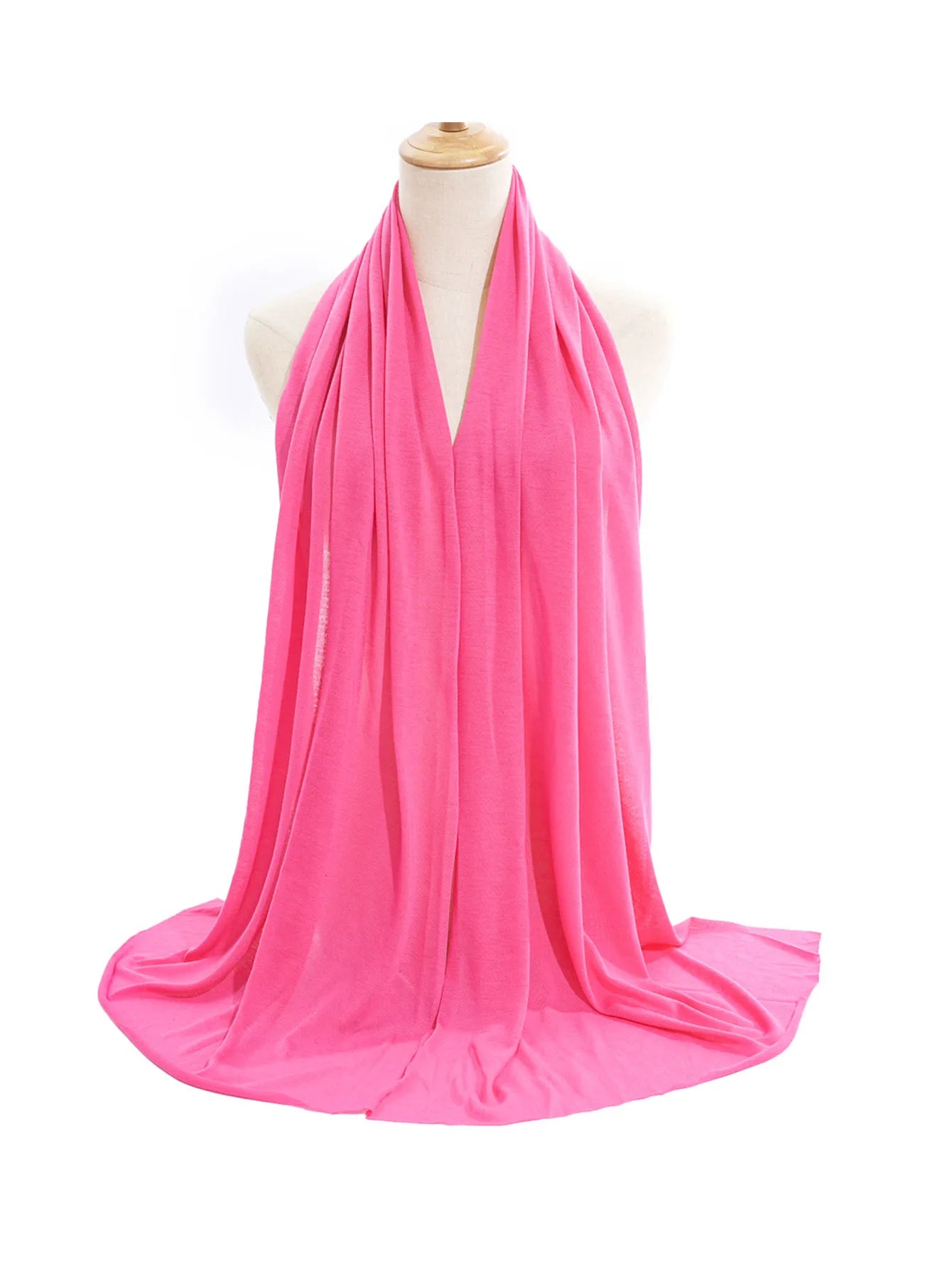 Hot selling stretch jersey turban african headband solid color super soft extra long breathable headband for women