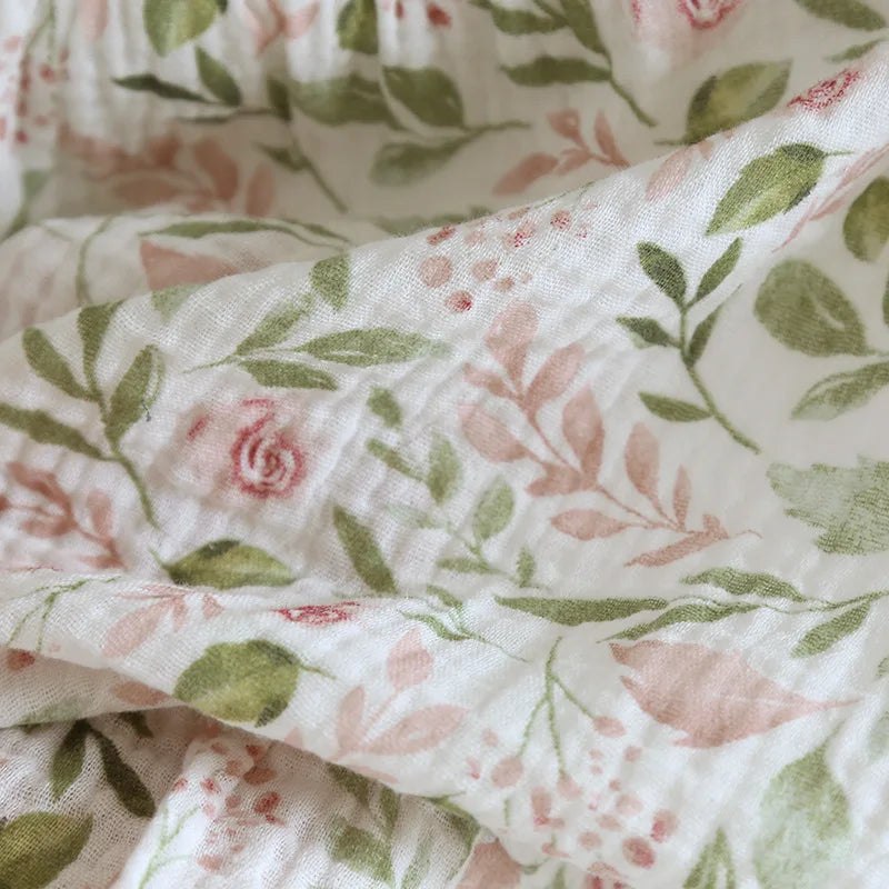 2025 Japanese Summer New Women's Pajama Set 100% Cotton Crepe Cloth Ladies Suspender+Shorts Two Piece Home Furnishing Set