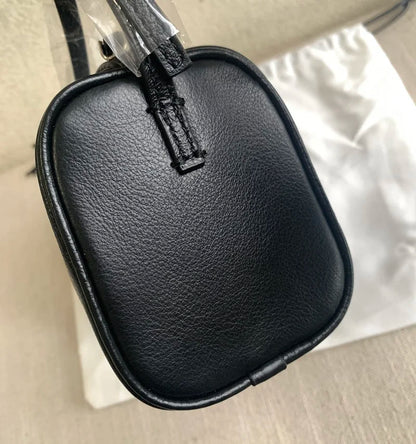 VIELINE Women's Pencil Bag Pillow Bag Genuine Leather Underarm Hobo Bag Day Clutches Ladies Simple Design Mini Purse