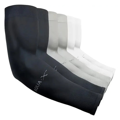 3Pairs Fashion Sun Ice Silk Sleeves Unisex Summer Sun Protection Arm Sleeves Suitable for Outdoor Riding, Driving, Fishing Badiee Stylez