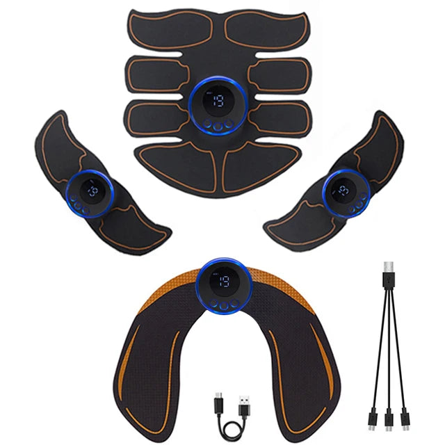 Electric Abdominal Muscle Stimulator EMS Wireless Buttocks Hip Trainer Weight Loss Body Slimming For Arm Back Leg Waist Fitness Option4