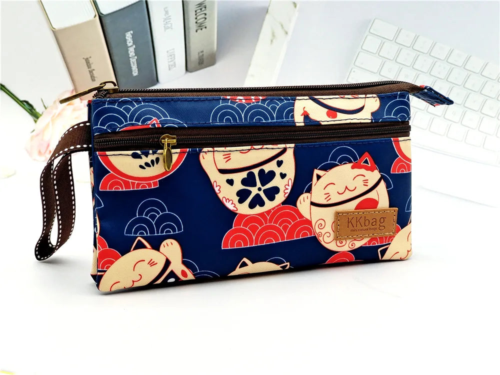 Polyester Waterproof Women's Coin Bag Ladies Organizer Wallet Female Phone Purse Money Pouch Clutch Handbag Carteira for Girls B4