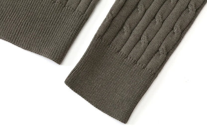 AS AW25 new design knitting cable cardigan + ribbing mockneck dress maxi length match for lady wear