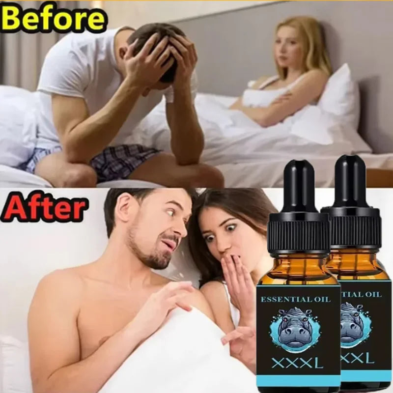 Penis Permanent Thickening, Increase XXL Growth Enlargement Massage Men's Cock Erection Lubricant Plant Extracts Massage Oil - Badiee Stylez
