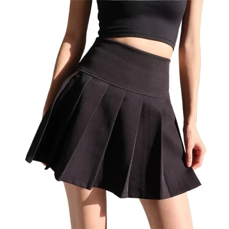 American School Y2k Style Summer Short Pleated Skirt For Women 2024 High Waist Sexy Hotsweet Mini Skirts Female 2813
