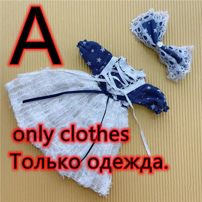 30cm Two-dimensional Doll Comic Face 1/6 Bjd Doll or Dress Up Clothes Children's Girl Birthday Gift Toys Kids Toys