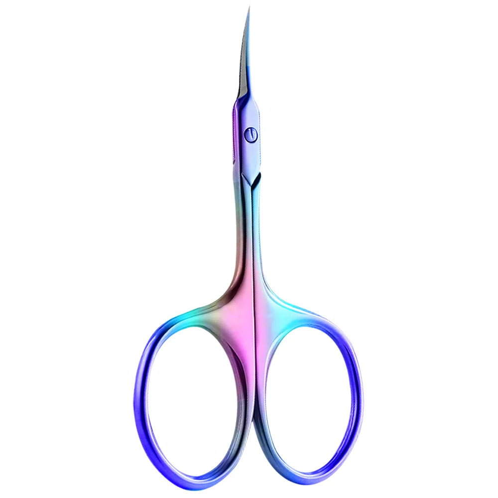 1/2/4Pcs Russian Cuticle Scissors Nipper Dead Skin Scissors Stainless Steel Manicure Pedicure Tools Nail Trimmer Clipper COLORFUL-1PCS