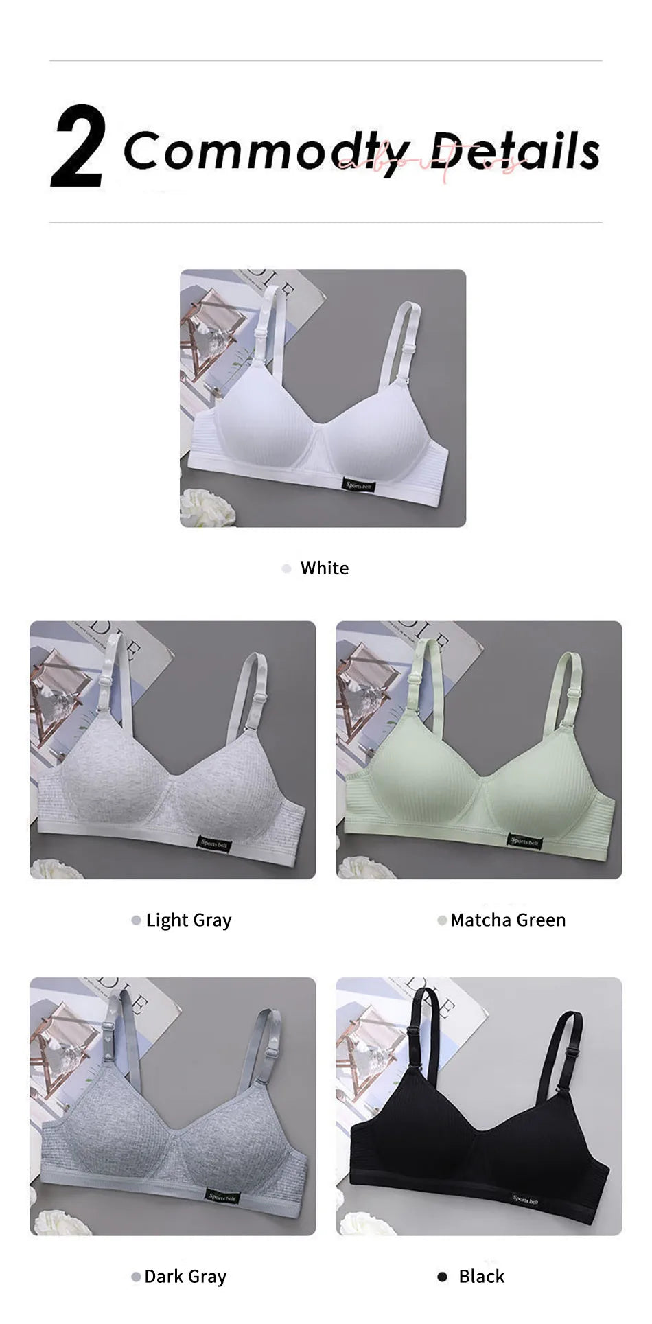 Sport Underwear for Teens Seamless Girl No Underwire Training Bra Soft Skin-Friendly School Girl Small Size Bra Clothing Badiee Stylez