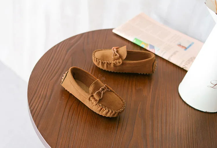 Children Loafers Shoes Boys Flat Sneakers Baby Kids Casual Shoes Toddler Girls Breathable Slip-on Shoes Soft Bottom Solid Color Badiee Stylez