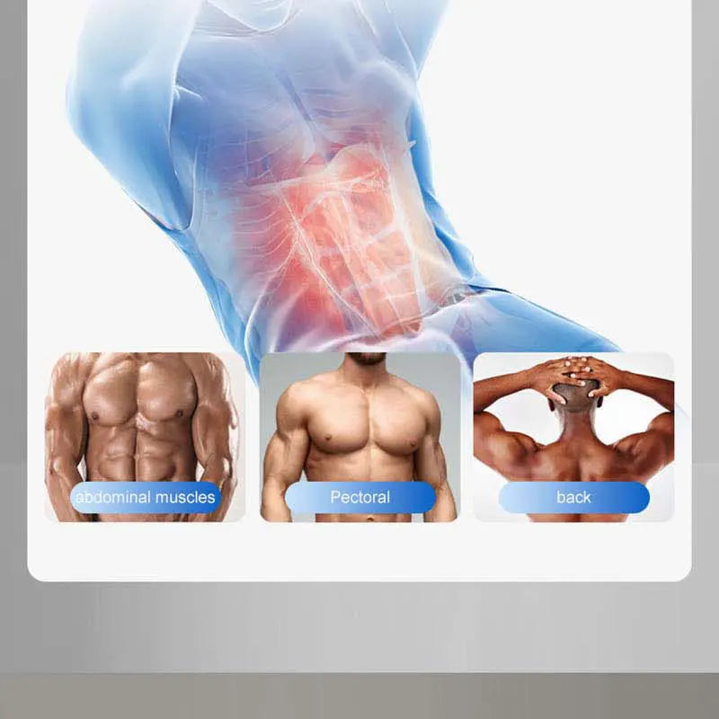 Abs Trainer EMS Abdominal Muscle Stimulator Electric Toning Belt USB Recharge Waist Belly Weight Loss Home Gym Fitness Equiment