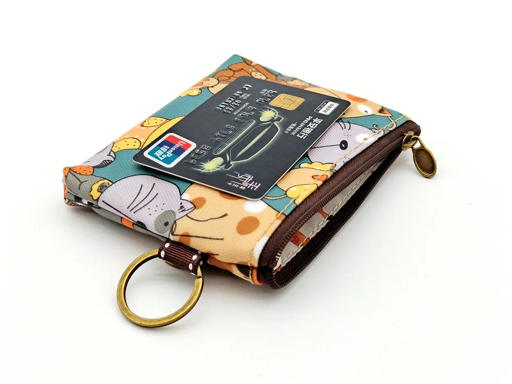 Polyester Waterproof Women's Coin Bag Ladies Organizer Wallet Female Phone Purse Money Pouch Clutch Handbag Carteira for Girls