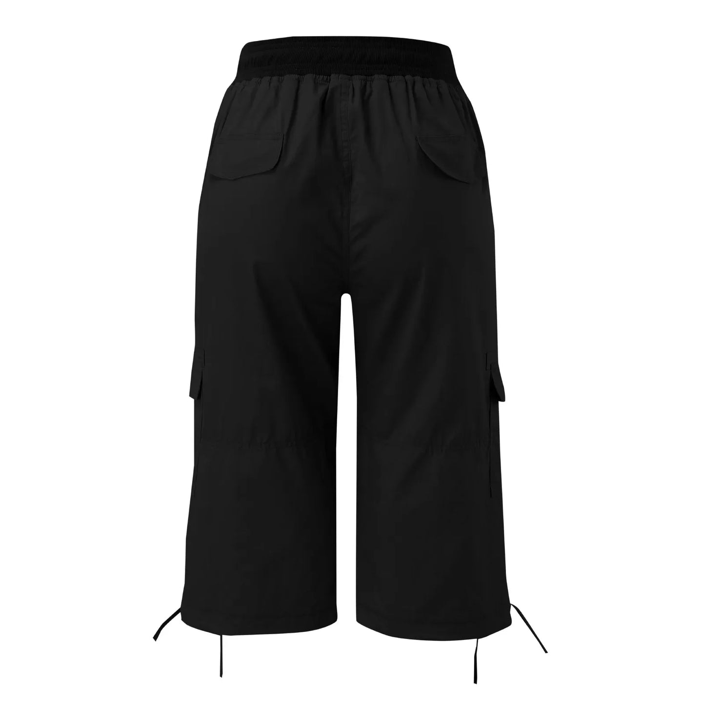 Multi Pocket Trousers Outdoor Y2k Cargo Pants Women Streetwear Sports Cropped Pants Overalls Thin Loose Cargo Shorts Pantalones