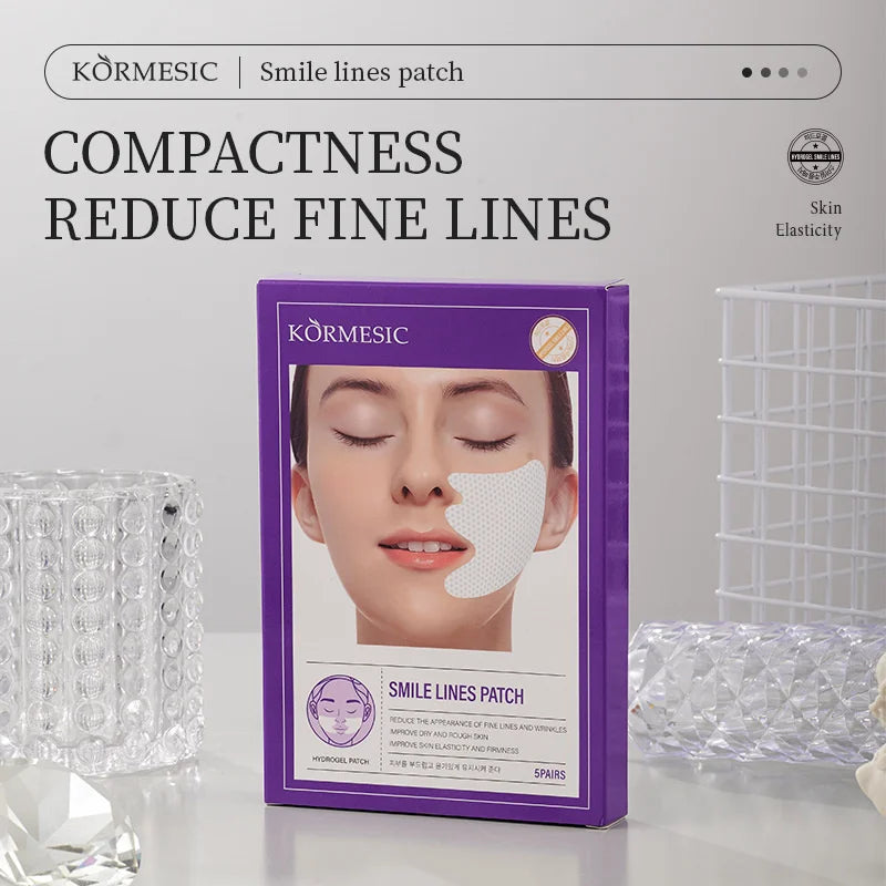 Hydrogel Smile Lines Patch Reduce Fne Lines Lifting Sagging Improve Dry Rough Smooth Enhance Skin Elasticity Moisturizing Care