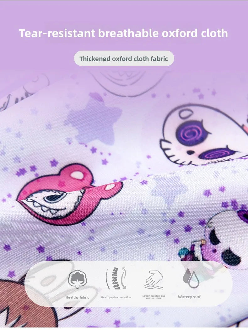 New Large Capacity Bag Children Backpack Cute Cartoon Primary School Bag Shoulder Bag New Kids Practical Portable Backpack