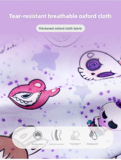 New Large Capacity Bag Children Backpack Cute Cartoon Primary School Bag Shoulder Bag New Kids Practical Portable Backpack