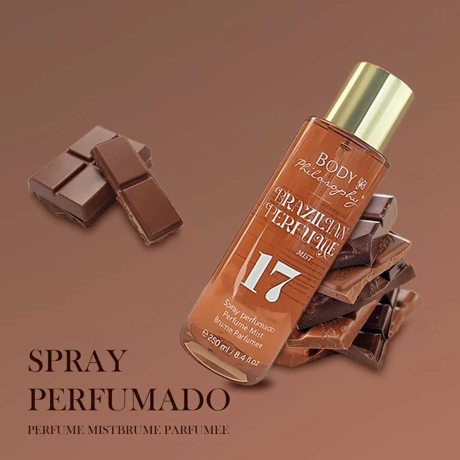 Women's Brazilian Perfume, 250ml Body & Hair Mist, Vanilla Uplifting Fragrance, Long Lasting Floral Fruity Gourmand Scent Spray - Badiee Stylez
