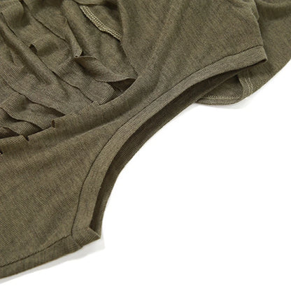 Xingqing Grunge Dress y2k Women Clothes Solid Color Sleeveless Hollow Out Back Slit Hooded Dress 2000s Halloween Party Dresses