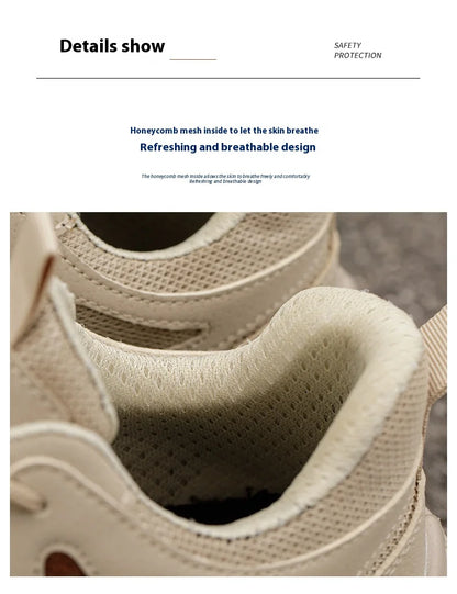 Lightweight Safety Shoes Men Women Work Shoes Steel Toe Cap Working Boots Sneakers Man Women Breathable Shoes Tactical Boots - Badiee Stylez