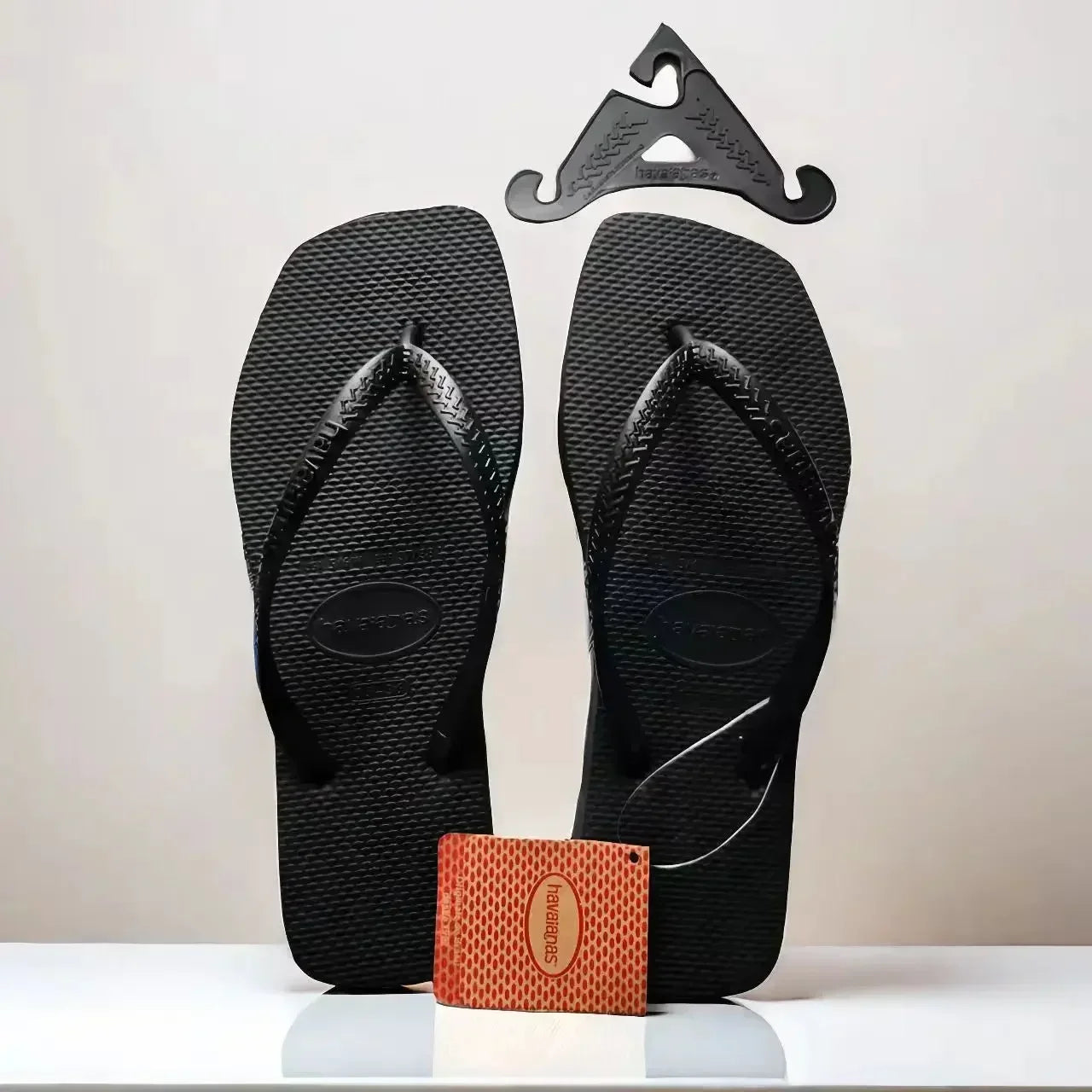 2025 Summer New Women's Square Toe Rubber Flip Flops Outdoor Beach Sandals Luxury Casual Slippers Size 35-42 Women's Shoes